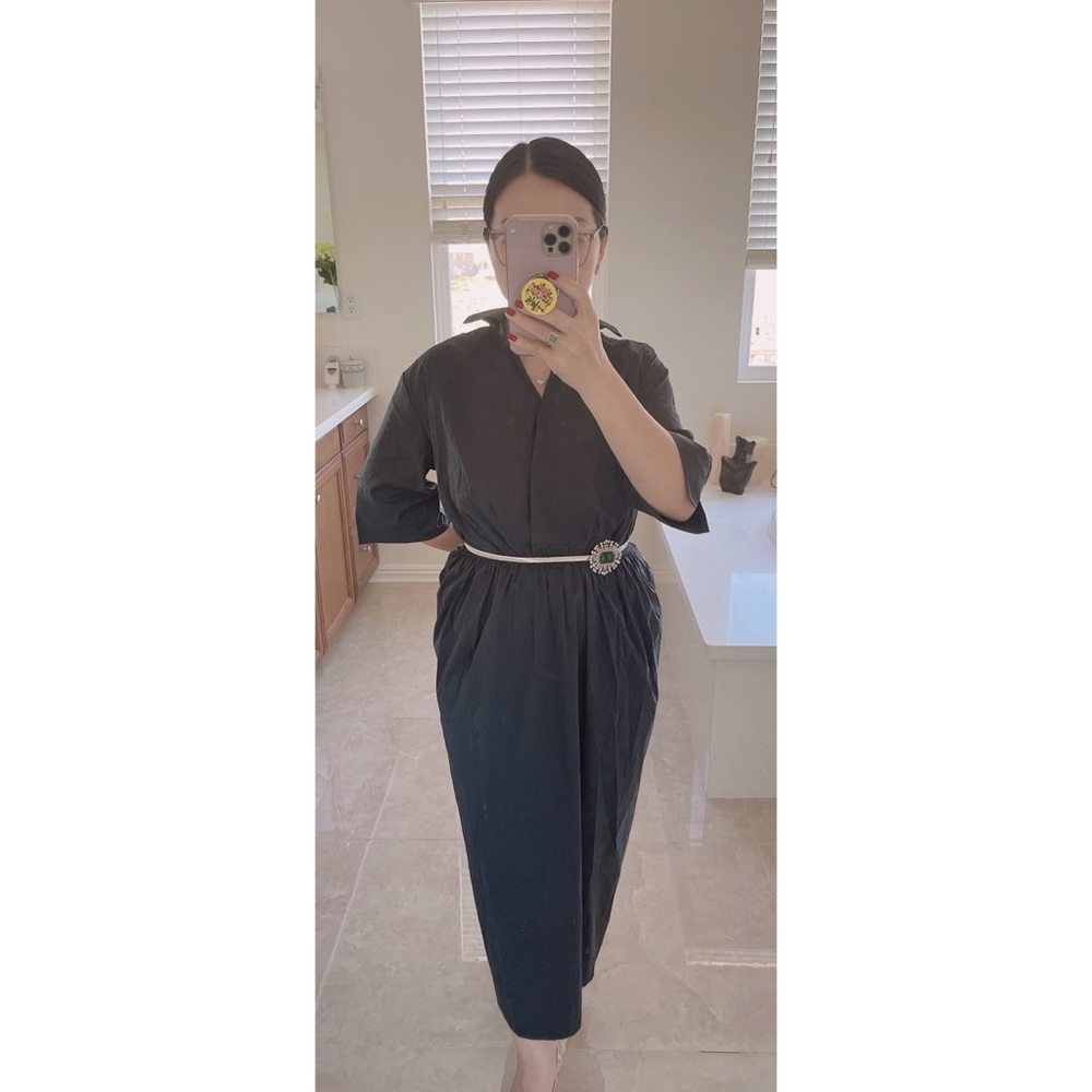 NWT Code X Mode Midi Black Dress Size M